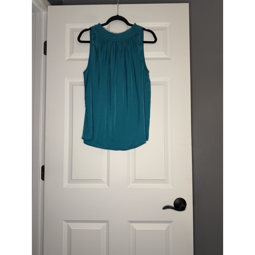 Ninety Clothing Co Sleeveless Blouse Turquoise Medium Nwt